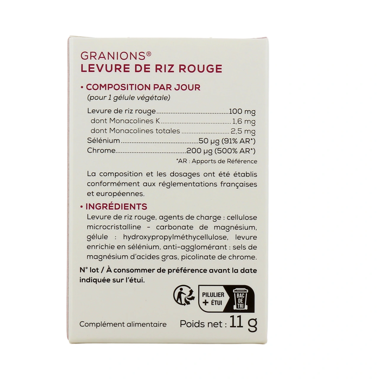 Granions Levure de Riz Rouge - Vue 3