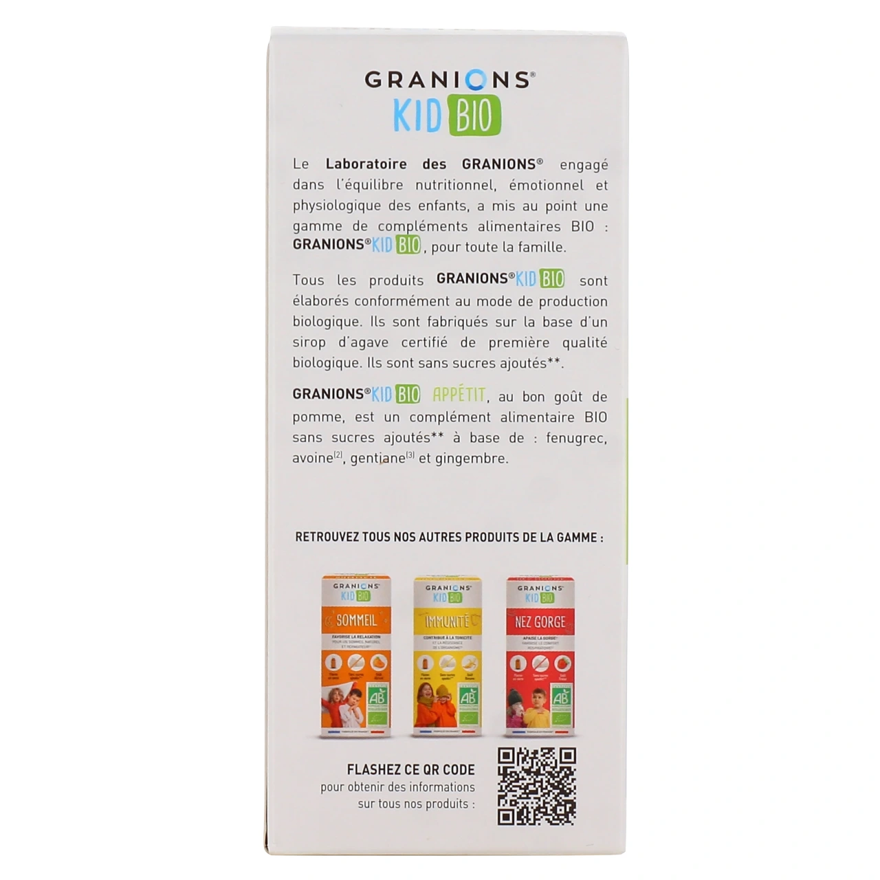 Granions Kid Bio Appétit Sirop - Vue 3