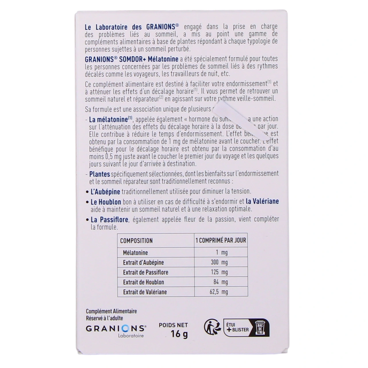 Granions Somdor+ Mélatonine - Vue 3