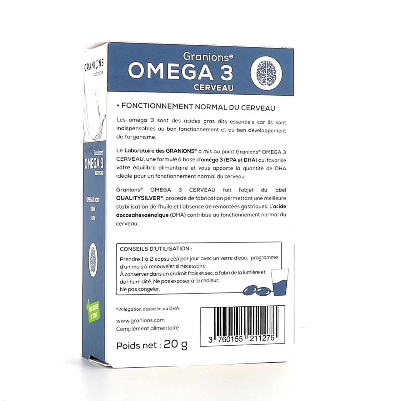 Granions Omega 3 Cerveau - Vue 2