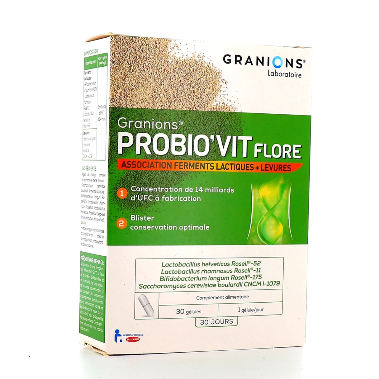 Granions Probio'Vit Flore Ferments lactiques et Levures - Granions