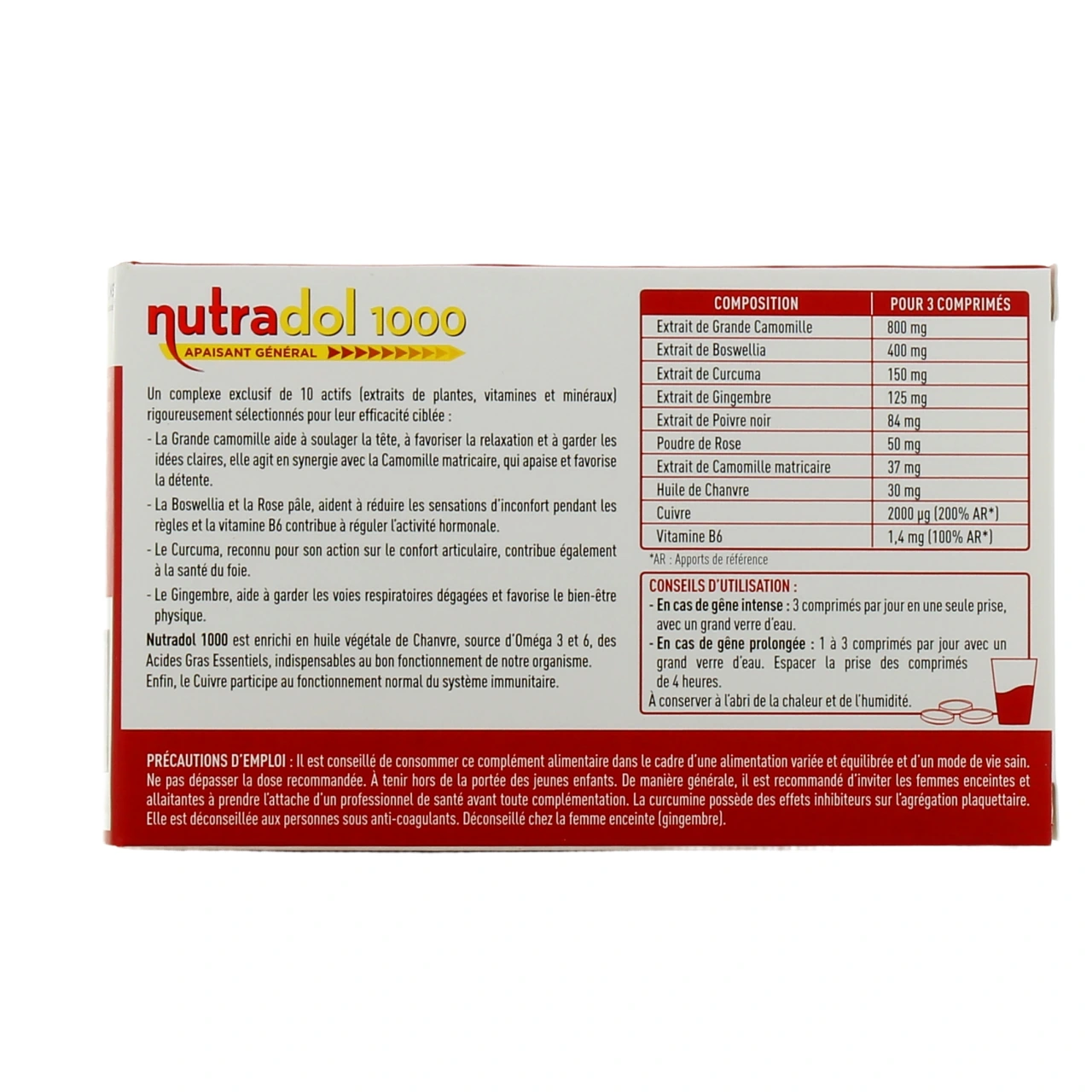 Granions Nutradol 1000 Apaisant Général - Vue 3