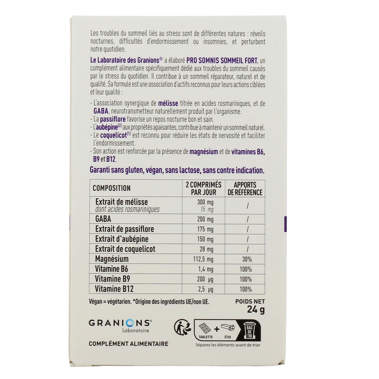 Granions Sommeil Fort Sans Mélatonine - Vue 3