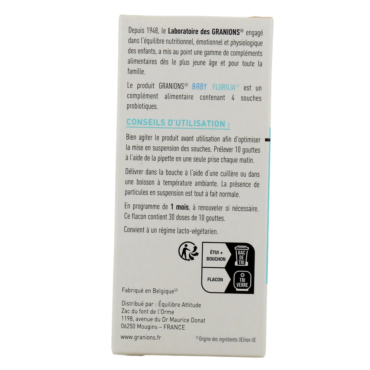 Granions Baby Bio Florilia Sirop - Vue 3