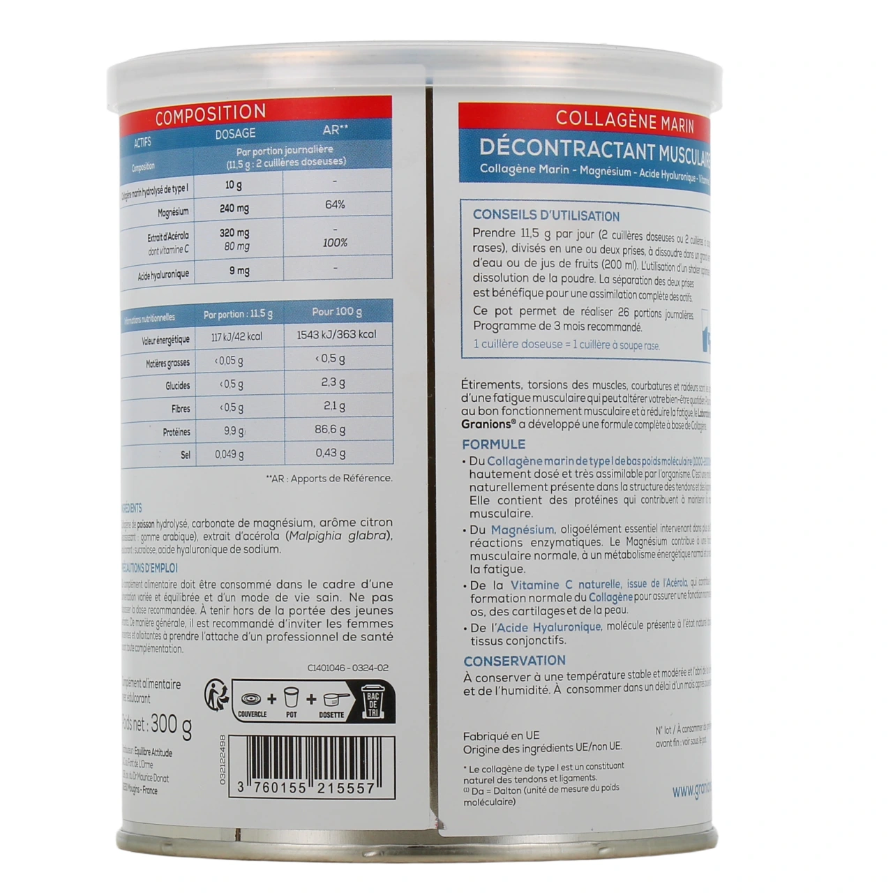 Granions Collagène Marin Décontractant Musculaire - Vue 3