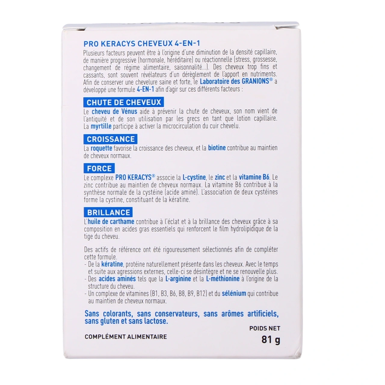 Granions Pro Keracys Cheveux 4 en 1 - Vue 3