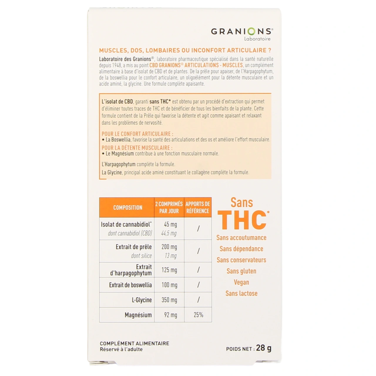 Granions CBD Apaisant - Vue 3