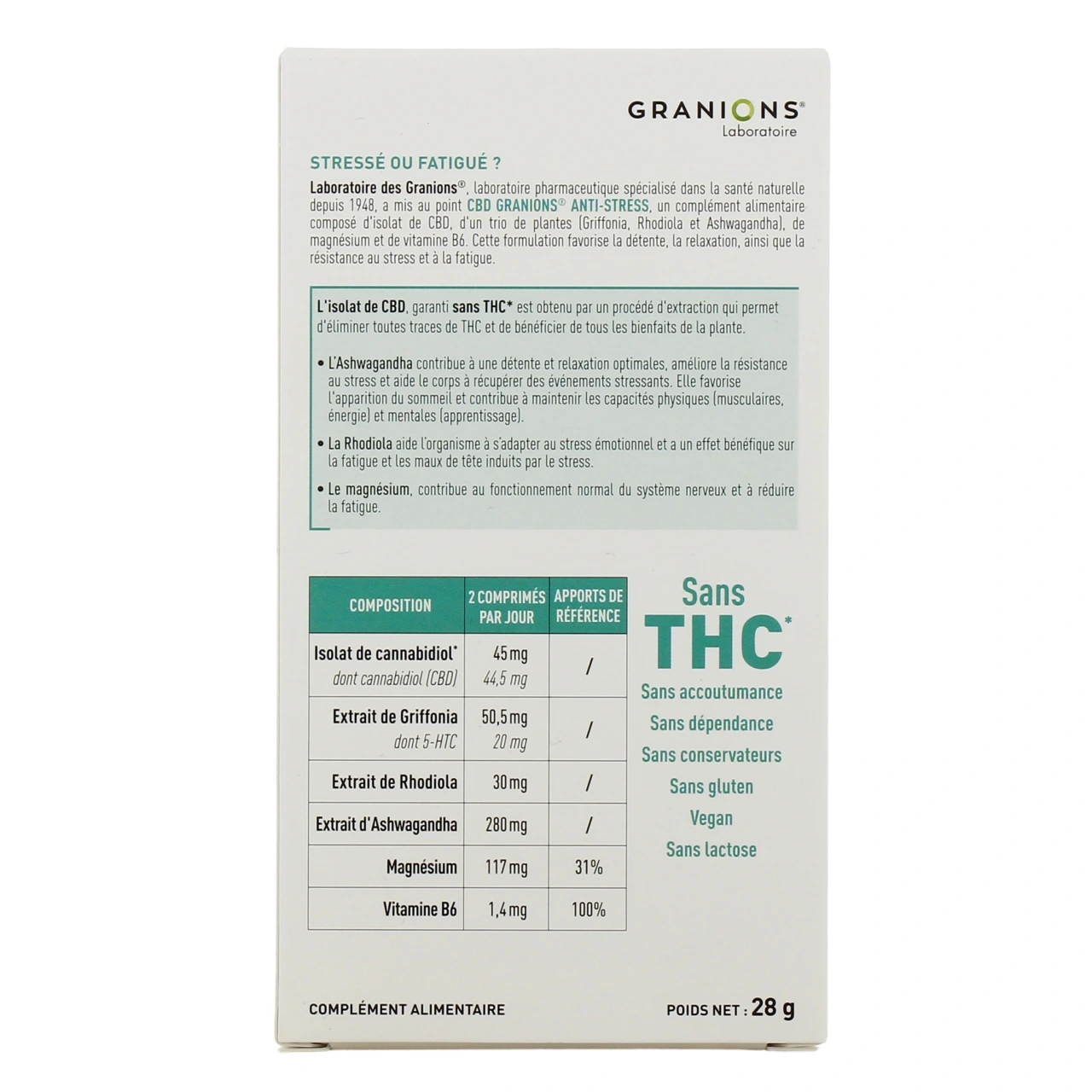 Granions CBD Anti-Stress - Vue 3
