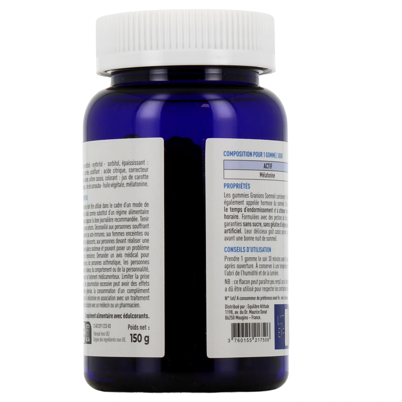 Granions Mélatonine 1,9mg Endormissement rapide - Vue 9