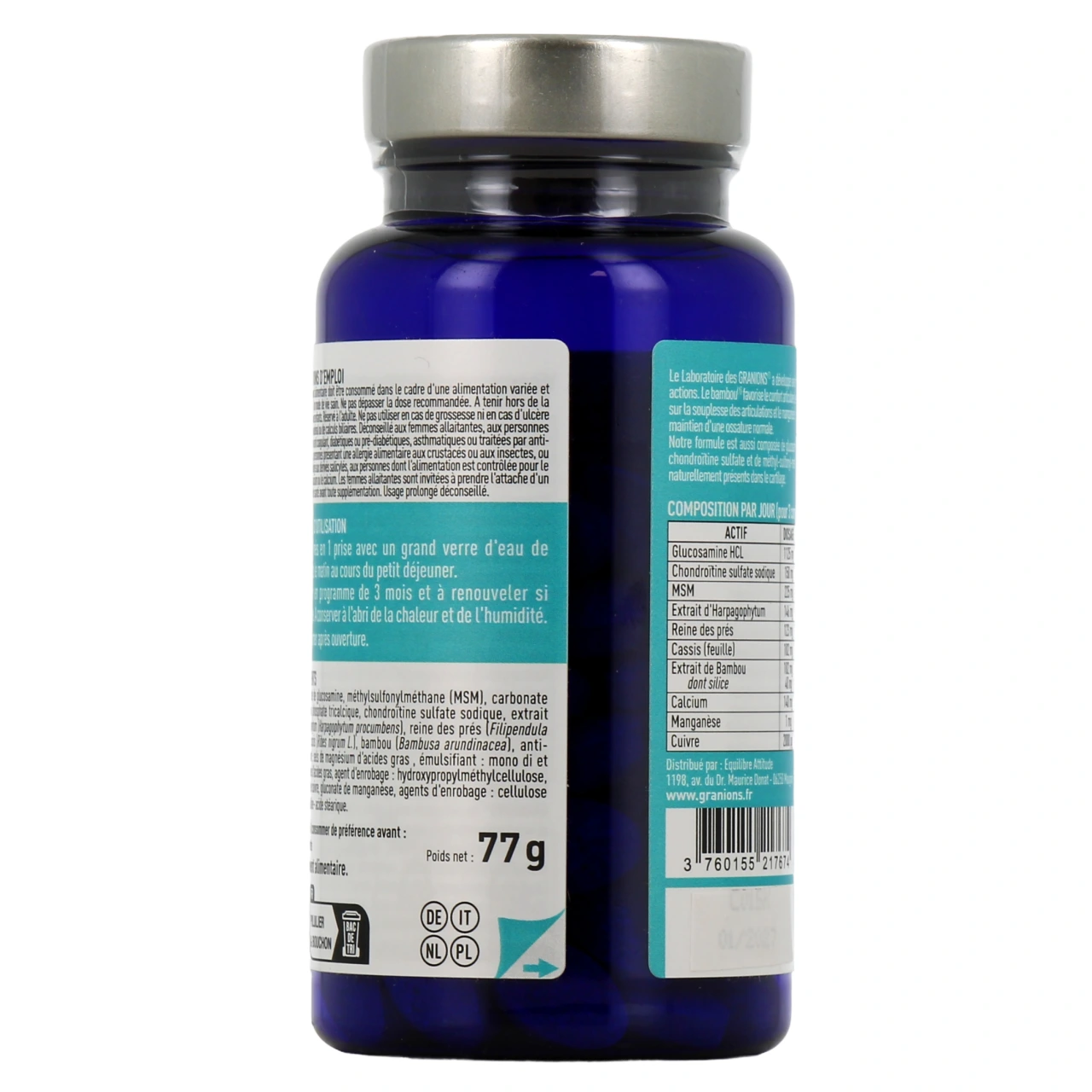 Granions Glucosamine Chondroïtine et MSM 1500 mg - Vue 3