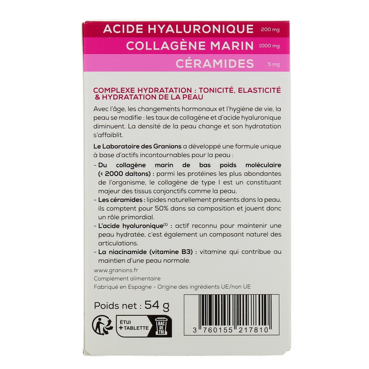 Granions Complexe Hydratation Peau - Vue 3