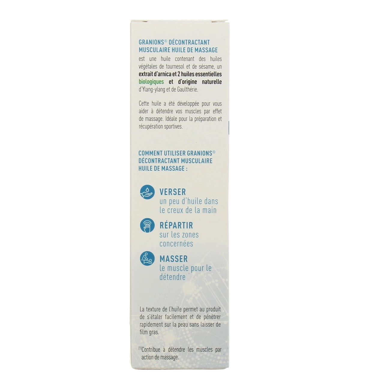 Granions Décontractant Musculaire Huile de Massage - Vue 3