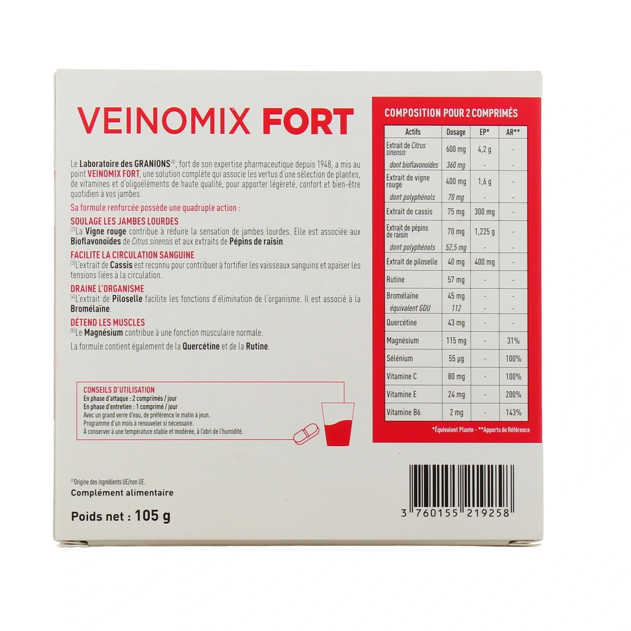 Granions Veinomix Fort - Vue 6