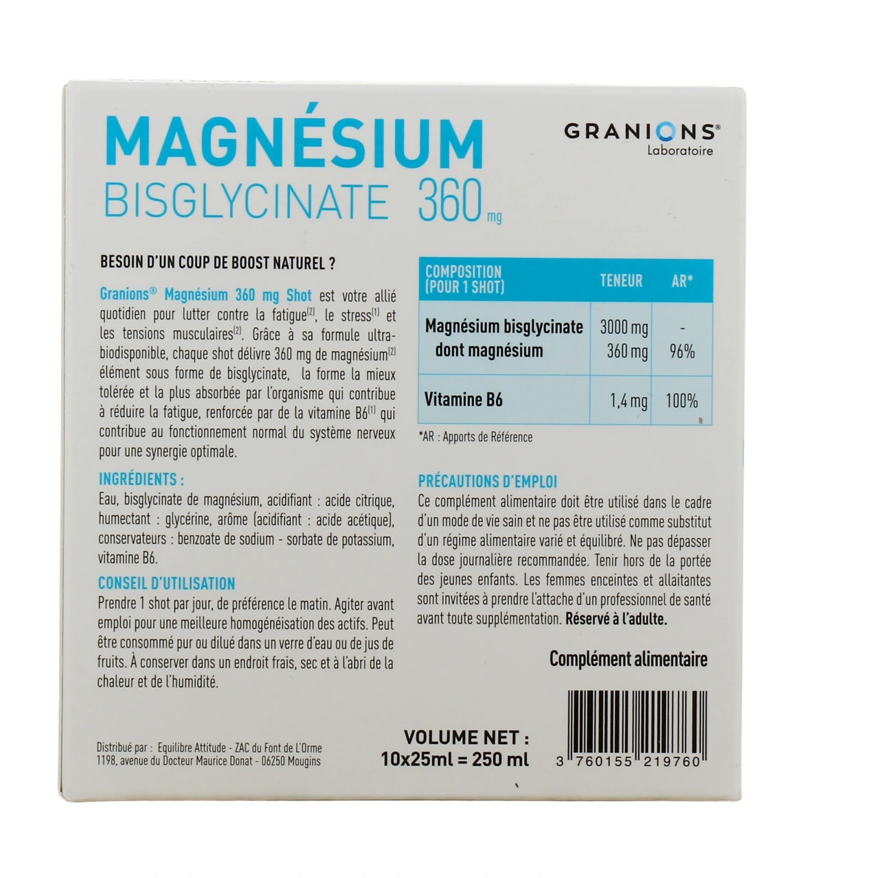 Granions Magnésium Bisglycinate - Vue 3