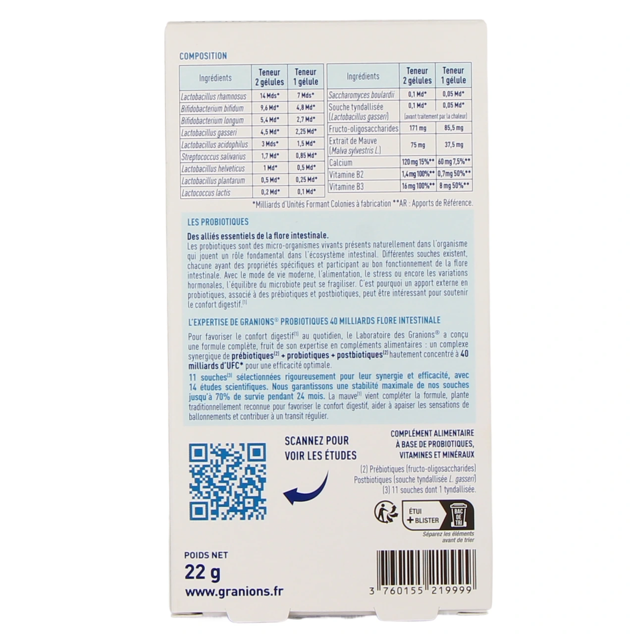 Granions Probiotiques Flore Intestinale - Vue 6