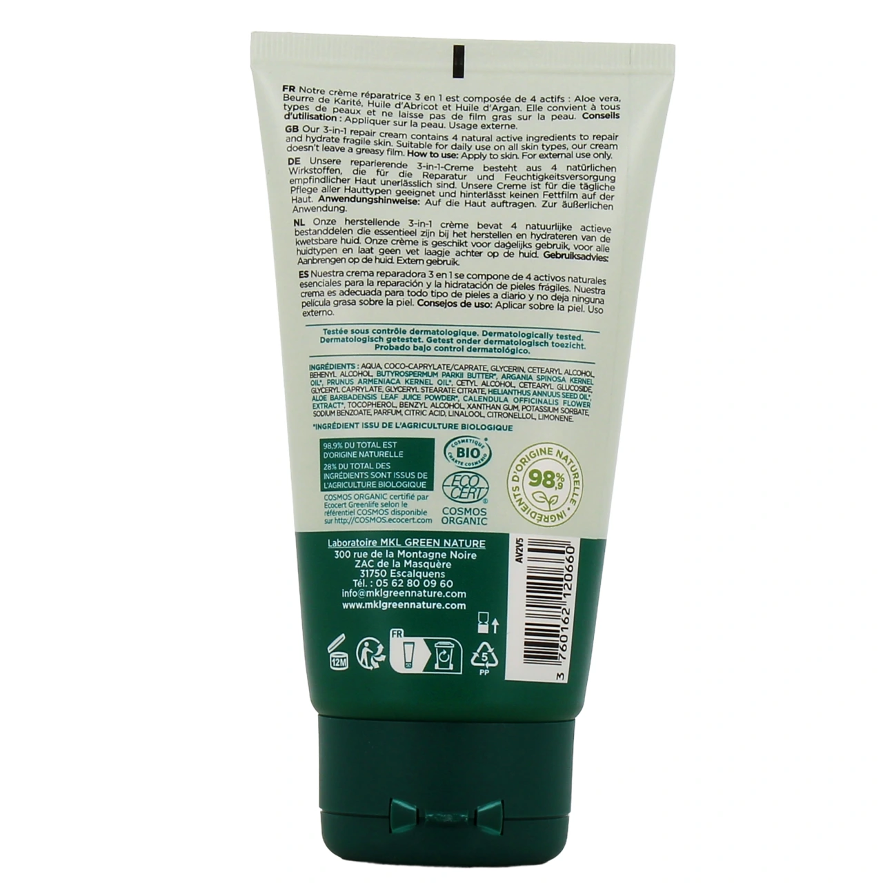 MKL Crème Réparatrice Aloe Vera Bio - Vue 3