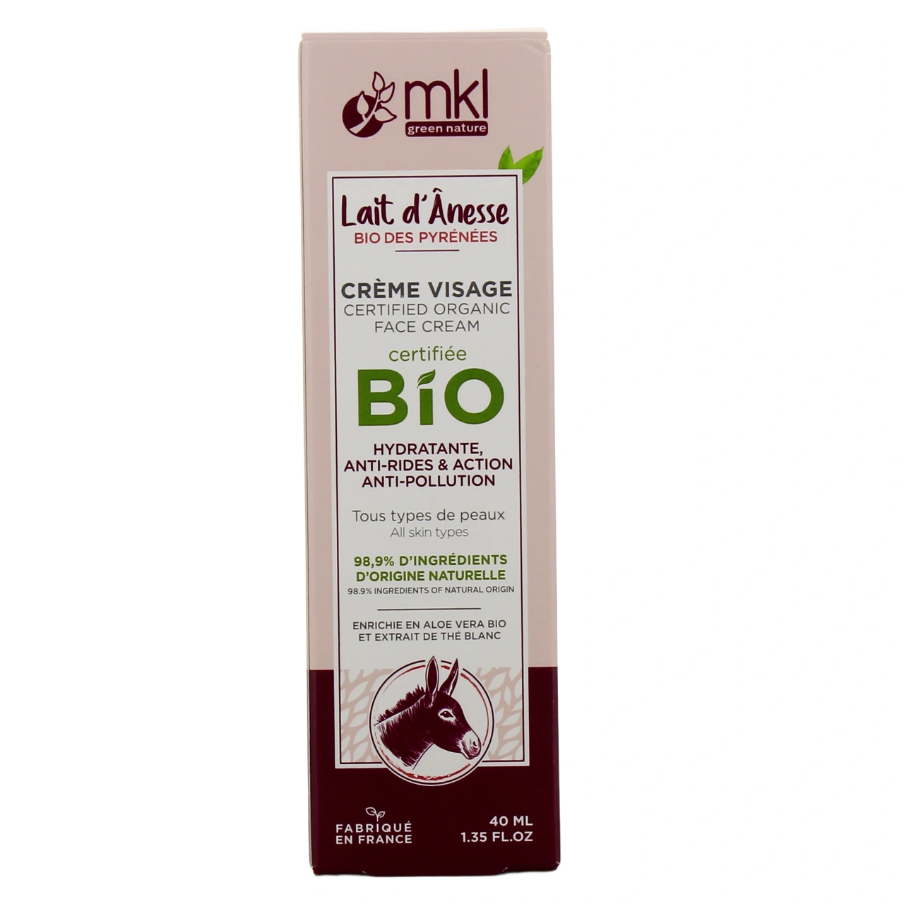 MKL Crème Visage Lait d'ânesse Bio - Vue 3