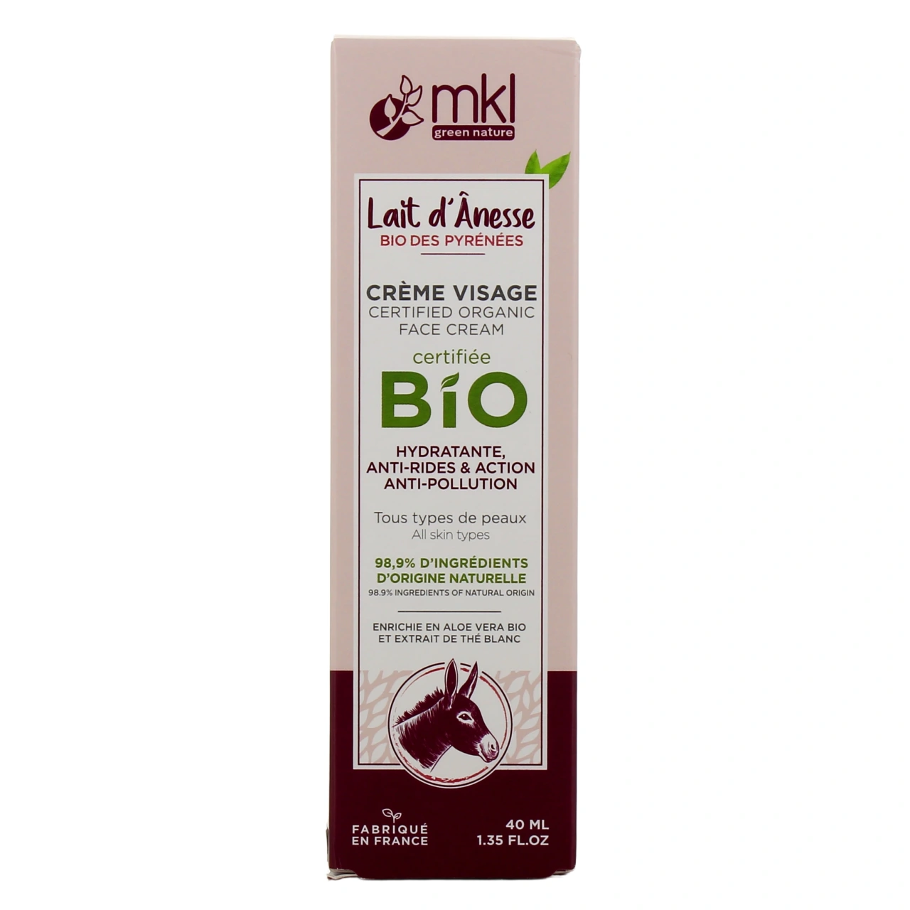 MKL Crème Visage Lait d'ânesse Bio - Vue 2