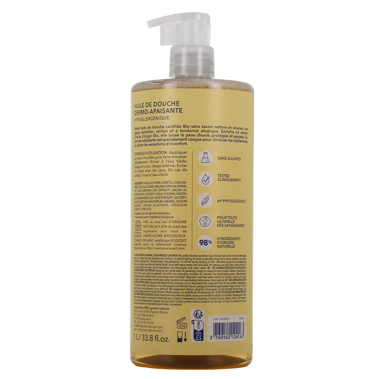 MKL Aqua Huile de Douche Bio - Vue 3