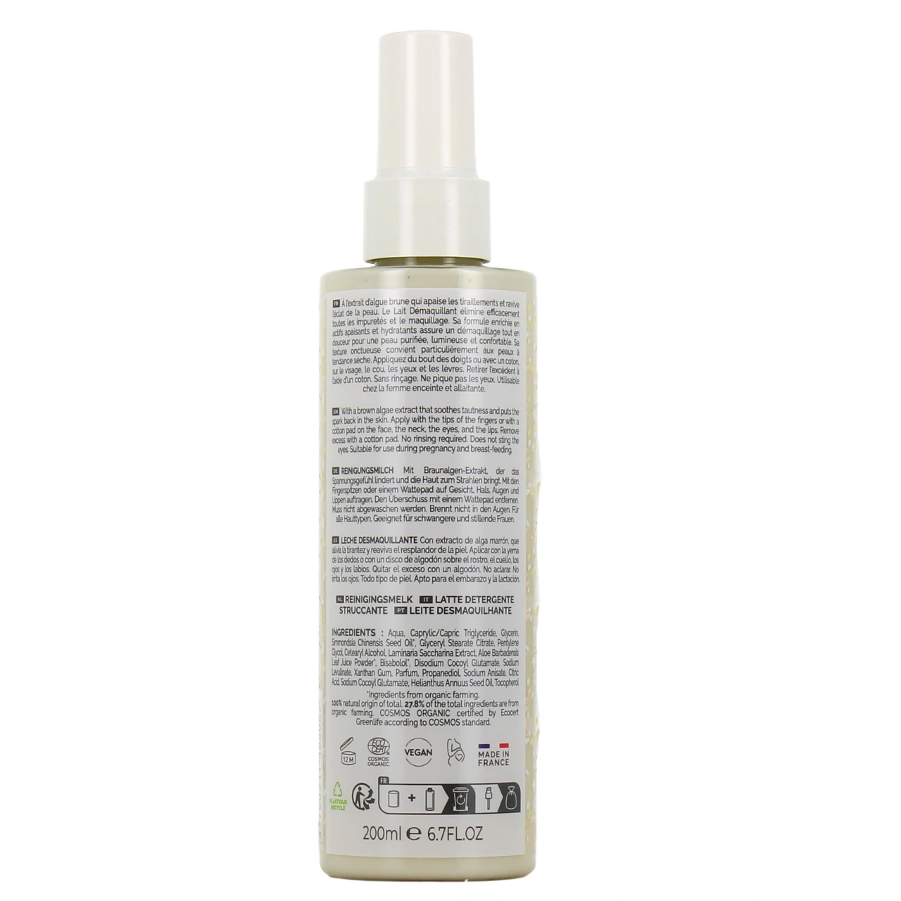 Laboratoires de Biarritz Lait Démaquillant Bio - Vue 3