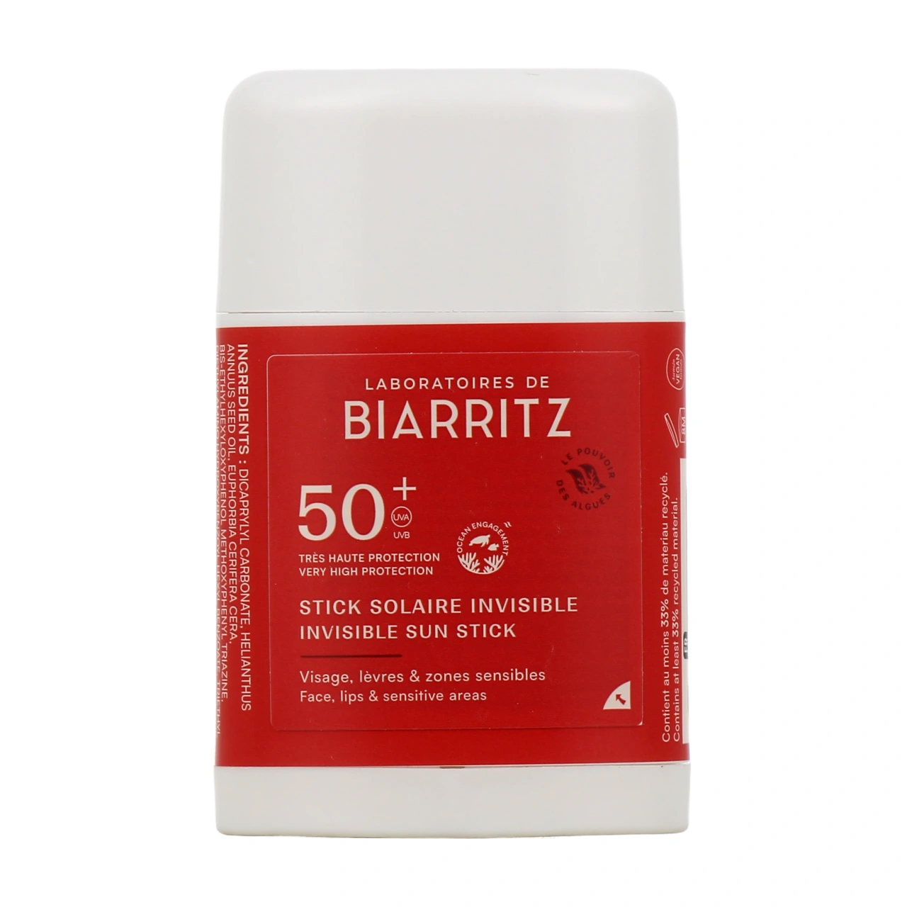 Laboratoires de Biarritz Stick Solaire Invisible SPF 50+ - Vue 2