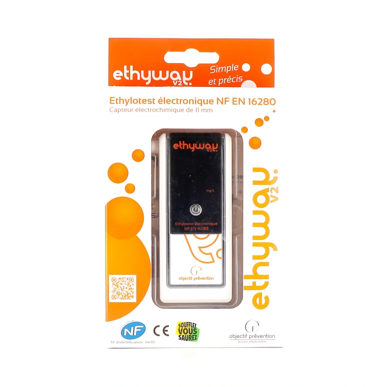 Ethyway V2 Ethylotest Électronique - Ethyway