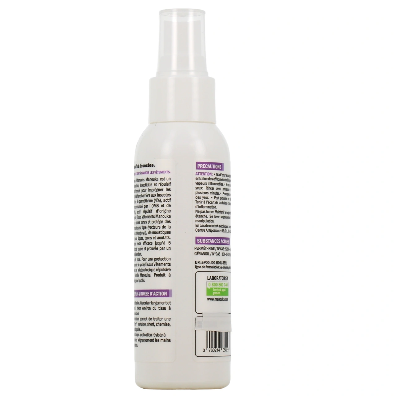 Manouka Insecticide Vêtements Tissus - Vue 3
