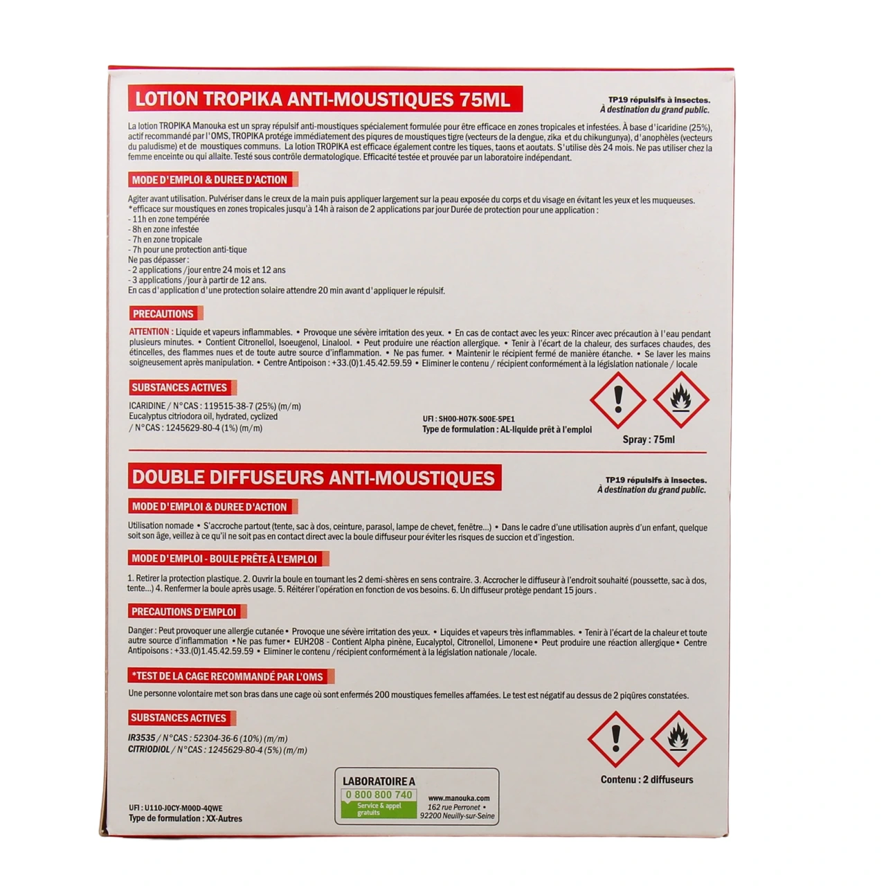 Manouka Adultes Répulsif Anti-moustiques - Vue 6