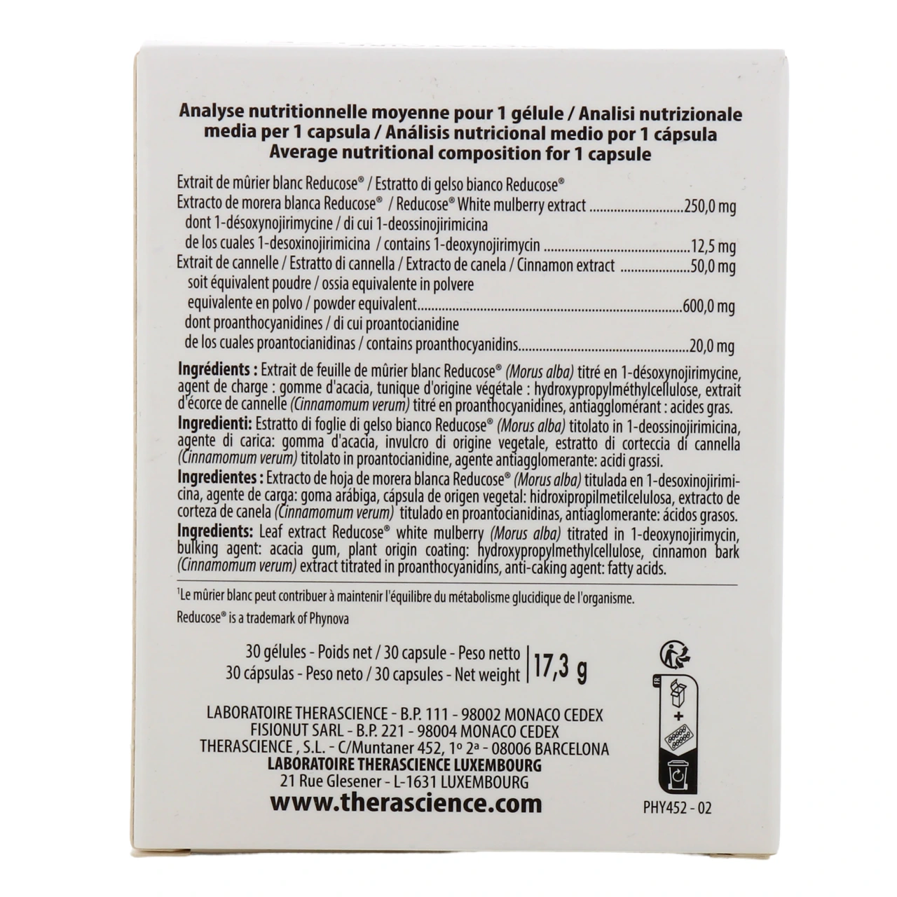Therascience Physiomance SugarLess - Vue 3