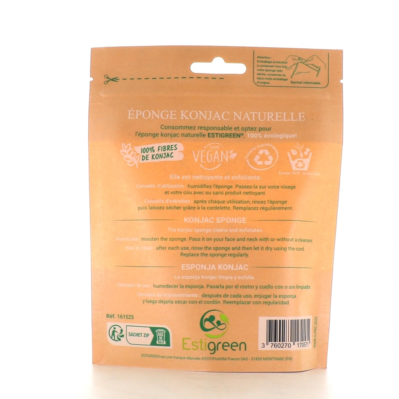 Estipharm Estigreen Eponge Konjac - Vue 2