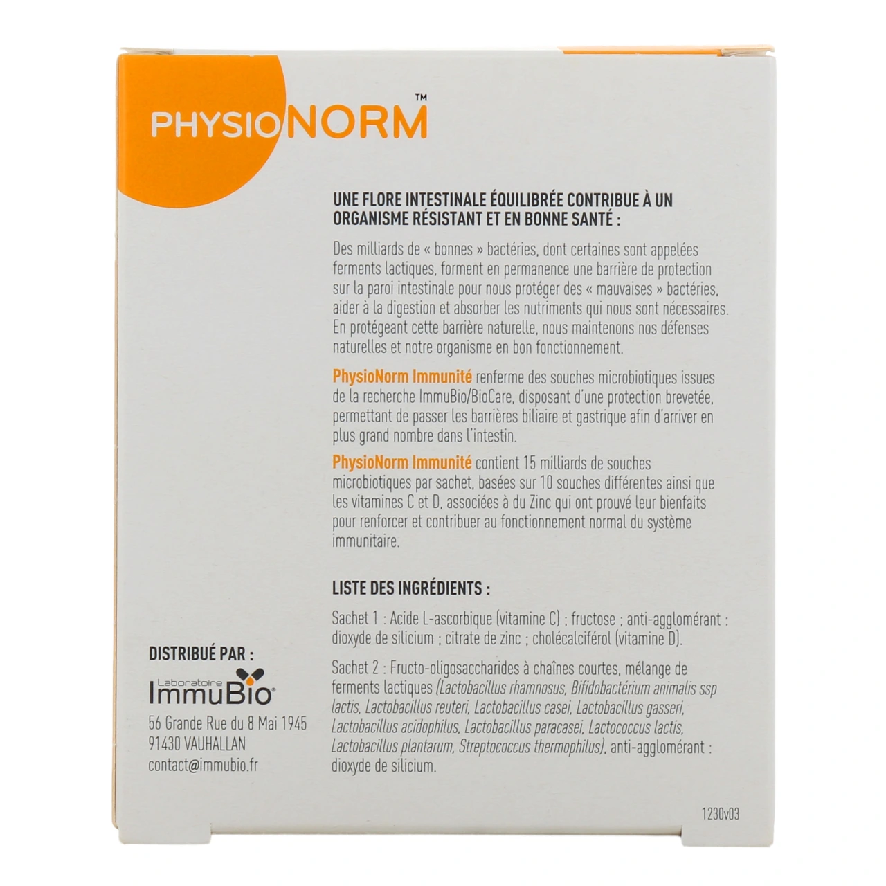 Immubio Physionorm Immunité - Vue 3