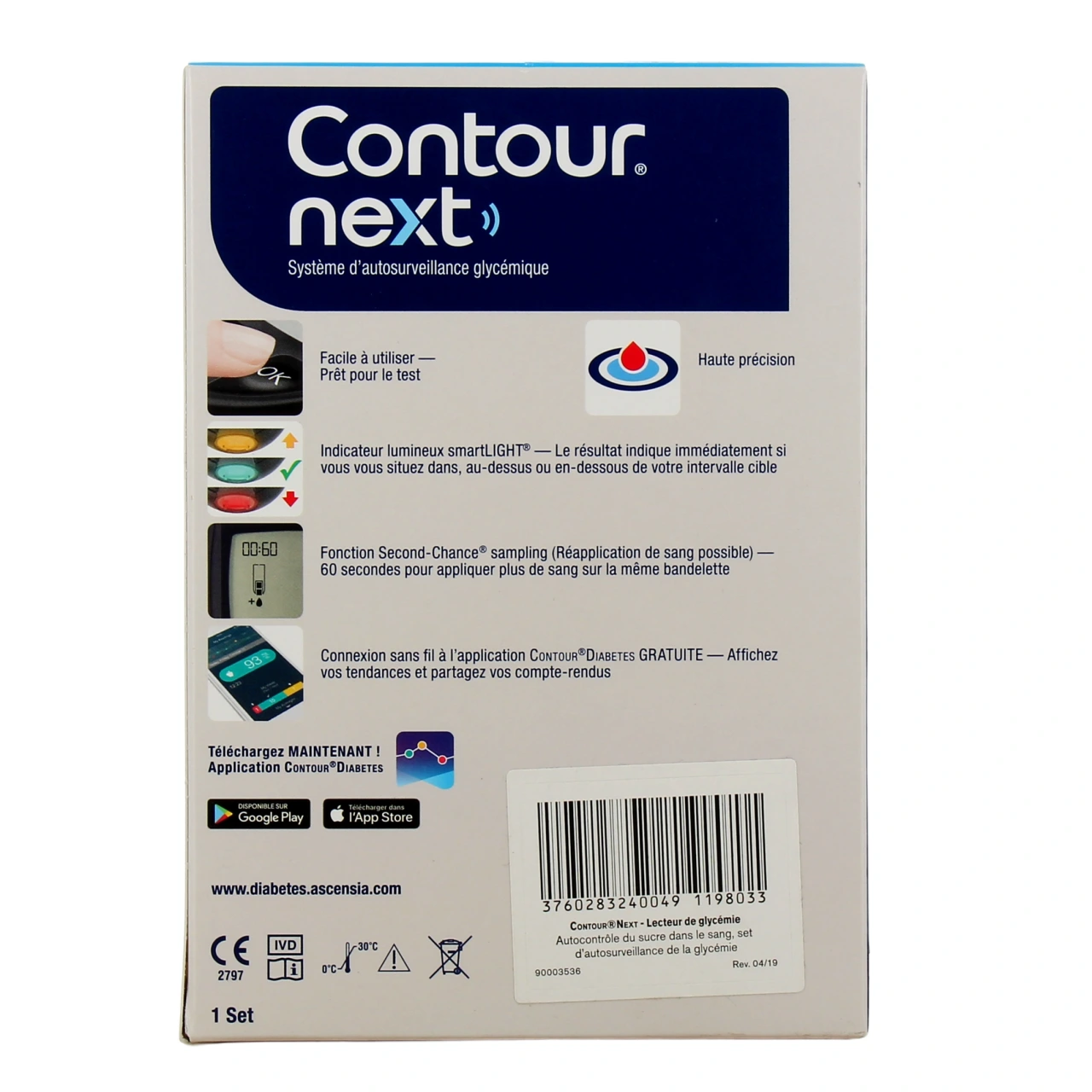 Ascensia Contour Next Système d'Autosurveillance Glycémique - Vue 3