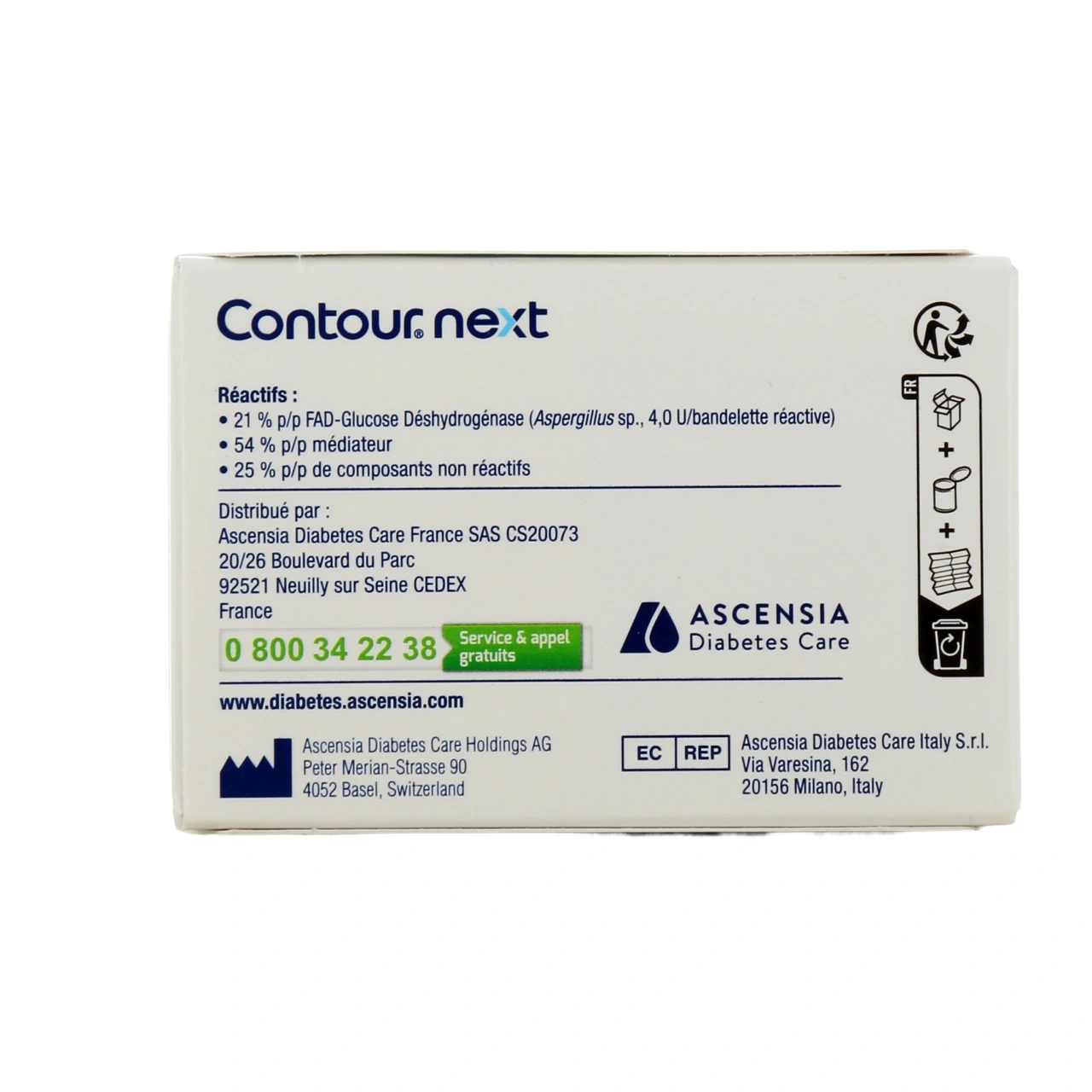 Ascensia Bandelettes Contour Next - Vue 3