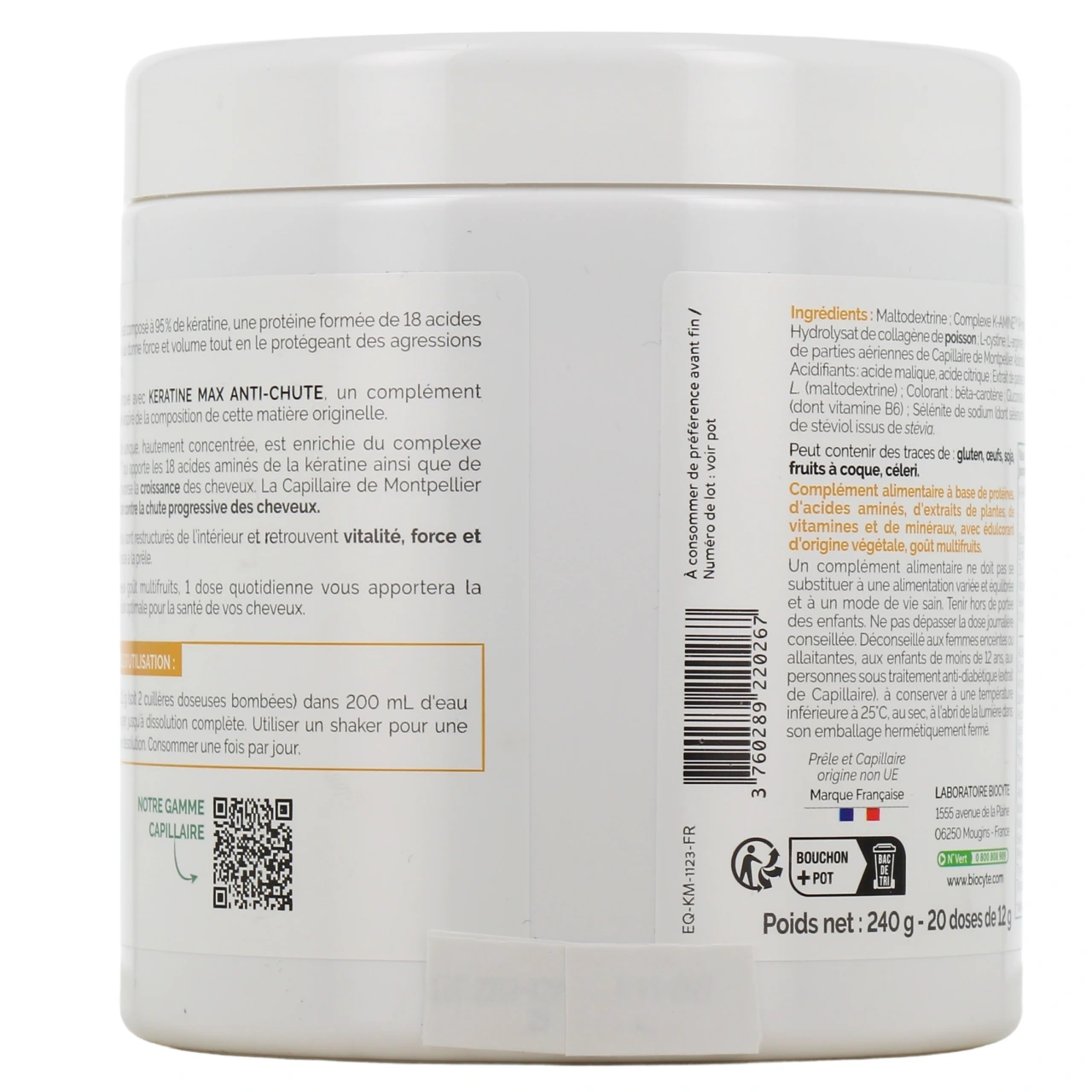 Biocyte Keratine Max Anti-Chute - Vue 3