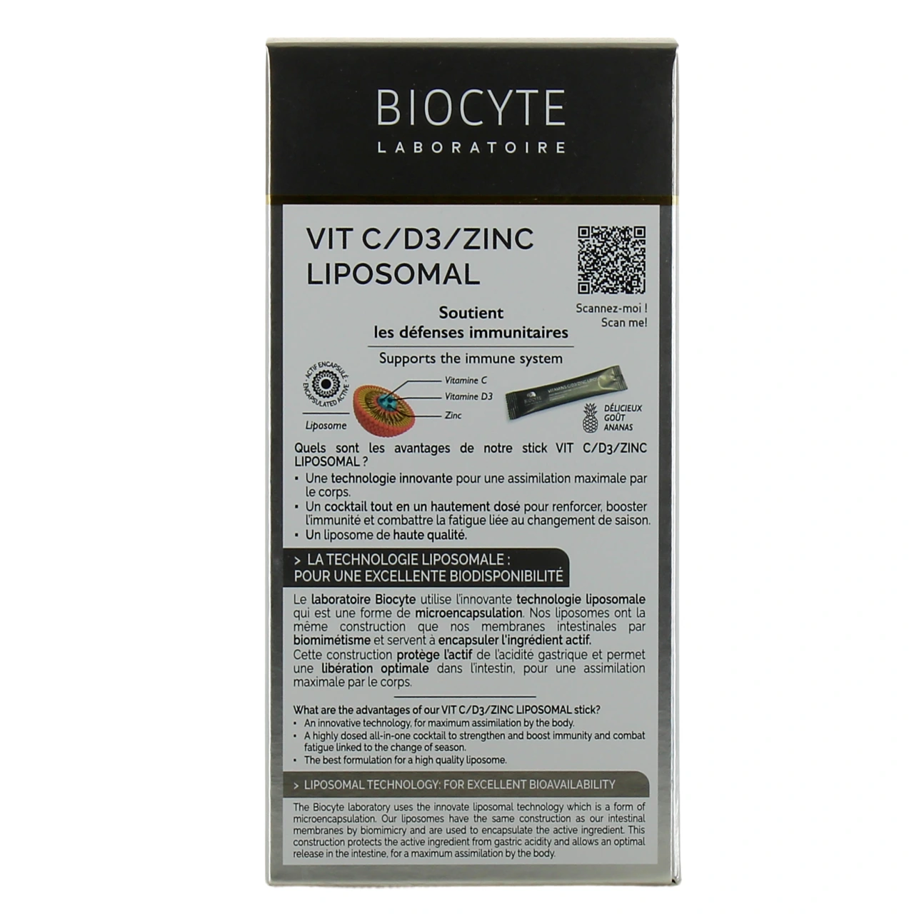 Biocyte Vit C/D3/Zinc Liposomal - Vue 3