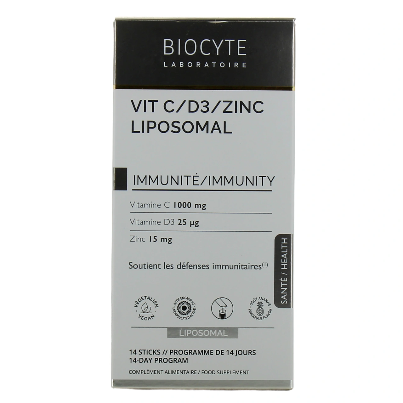 Biocyte Vit C/D3/Zinc Liposomal - Vue 2