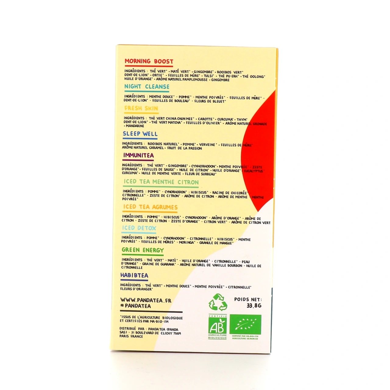 Panda Tea Assortiment 10 Thés & Infusions Bio - Vue 2