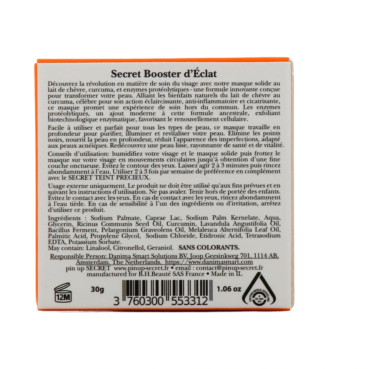 Pin Up Secret Masque Solide Secret Booster d'Eclat - Vue 3