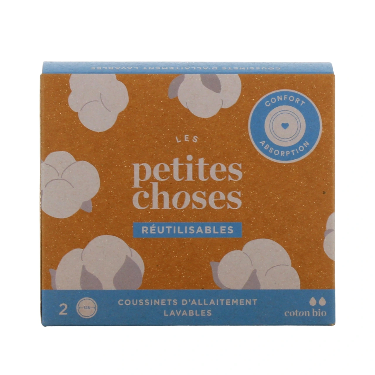 Les Petites Choses Coussinets d'allaitement lavables Coton Bio - Vue 2