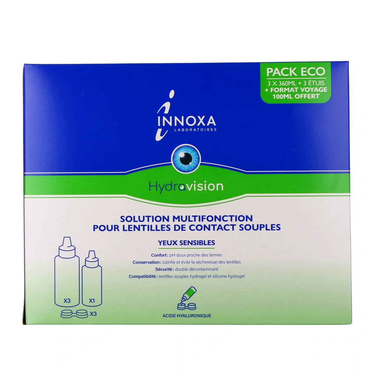 Innoxa Hydravision Solution pour Lentilles - Vue 5