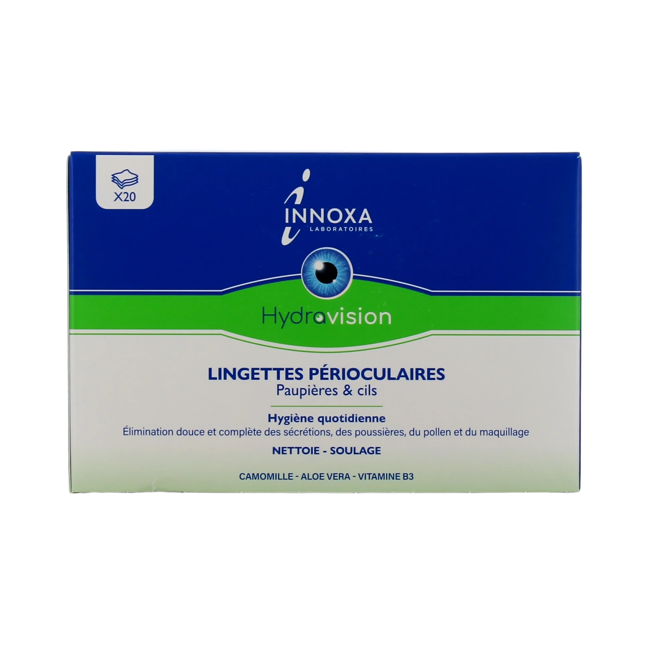 Innoxa Hydravision Lingettes Périoculaires Yeux et Paupières Sensibles - Vue 2