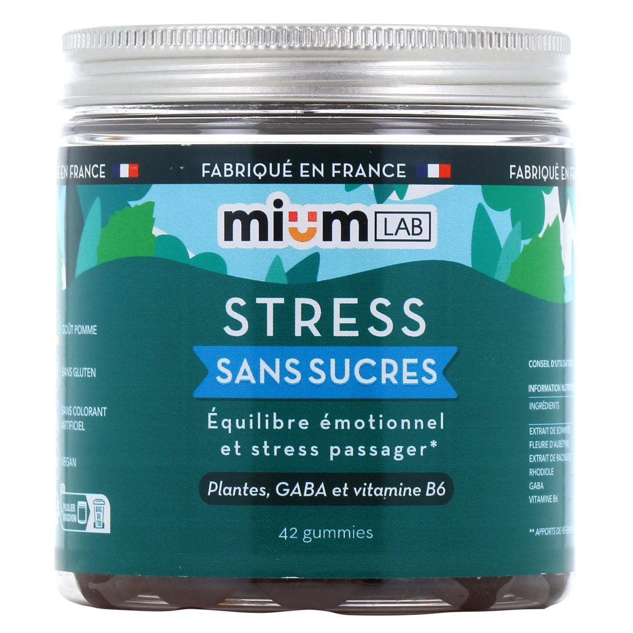 Mium Lab Stress Gummies sans sucres - Vue 2