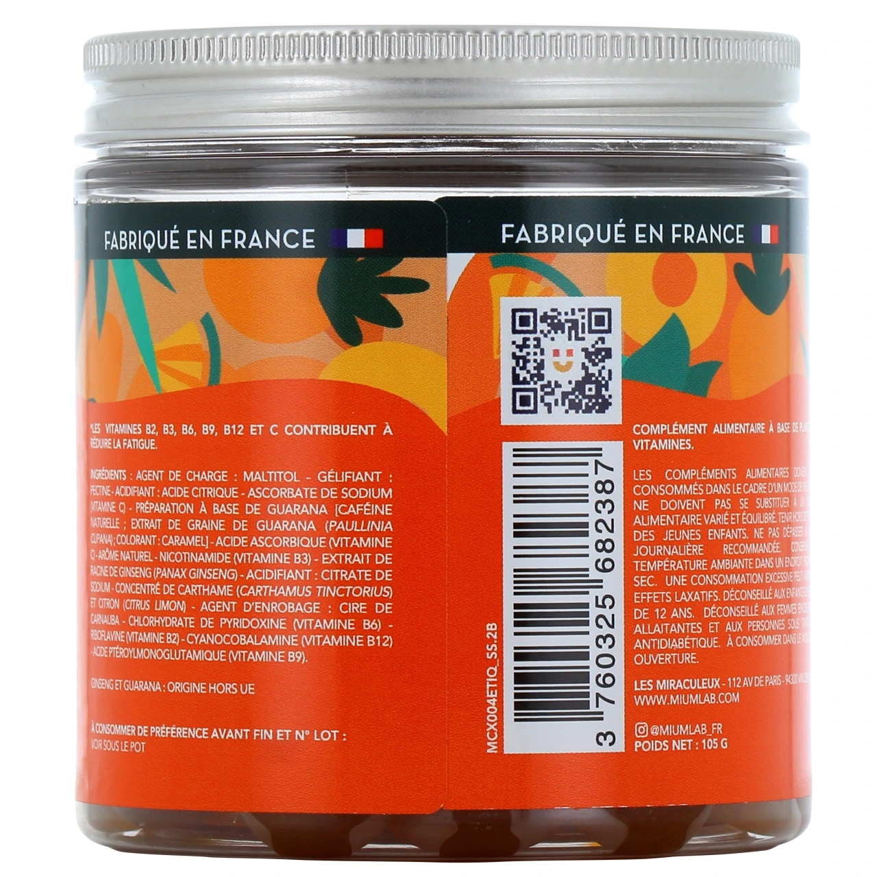 Mium Lab Énergie Gummies sans sucres - Vue 3