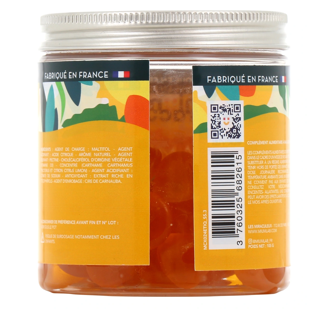 Mium Lab Vitamine D Gummies sans sucres - Vue 3