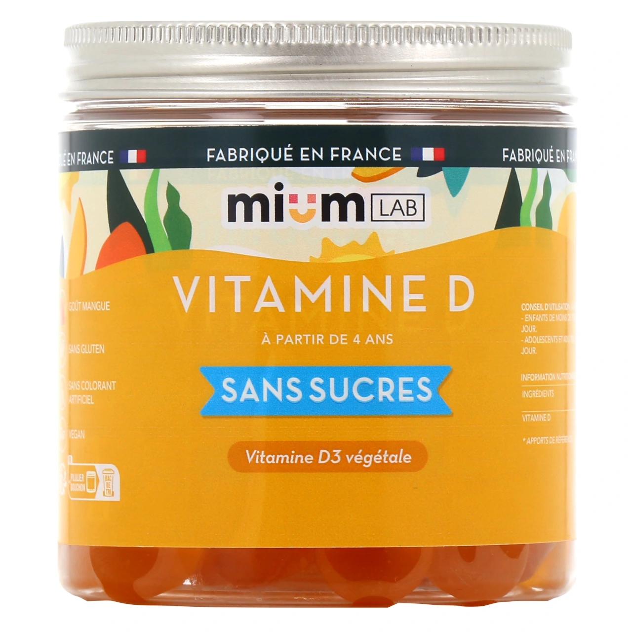 Mium Lab Vitamine D Gummies sans sucres - Vue 2