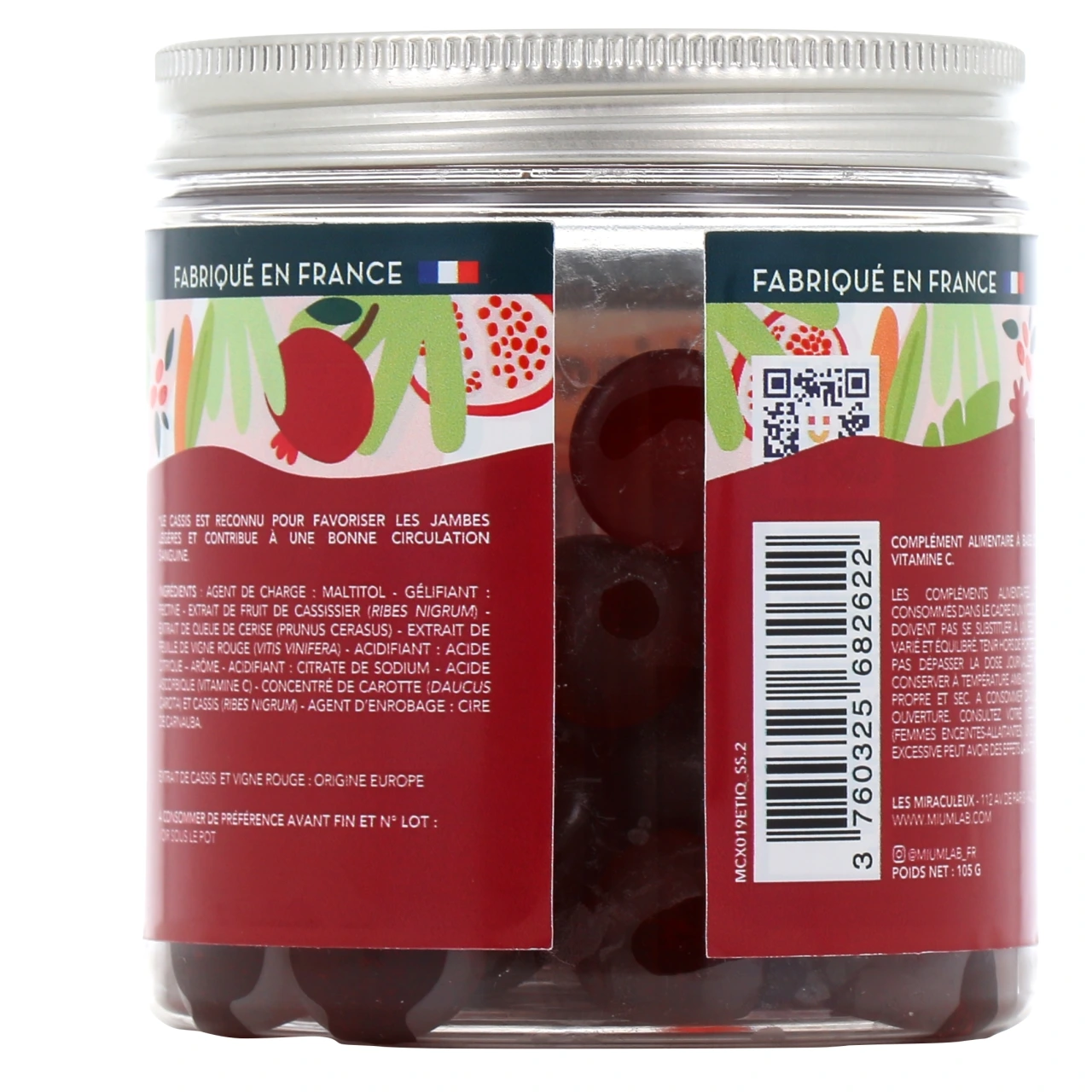 Mium Lab Circulation Gummies sans sucres - Vue 3