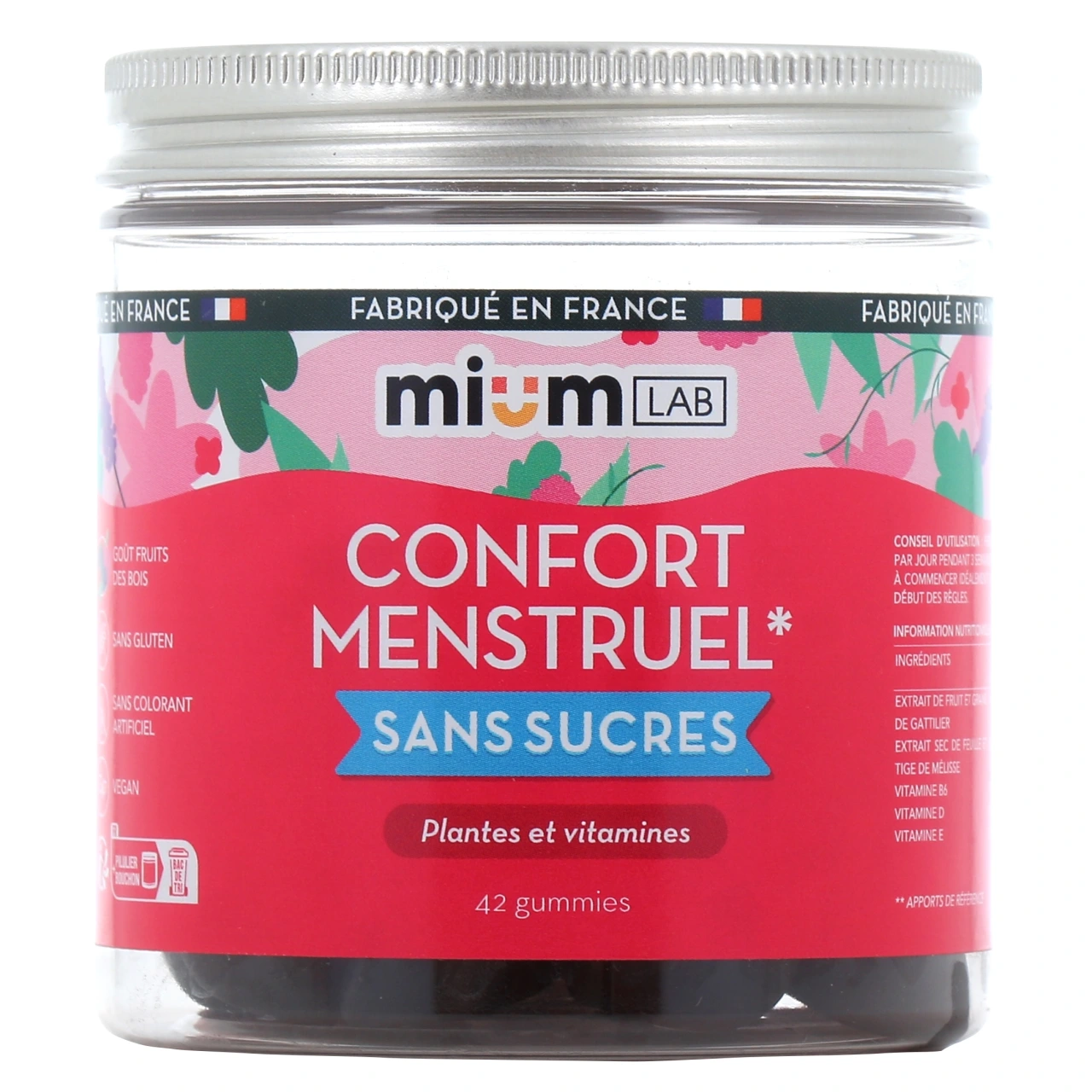 Mium Lab Confort Menstruel Gummies sans sucres - Vue 2
