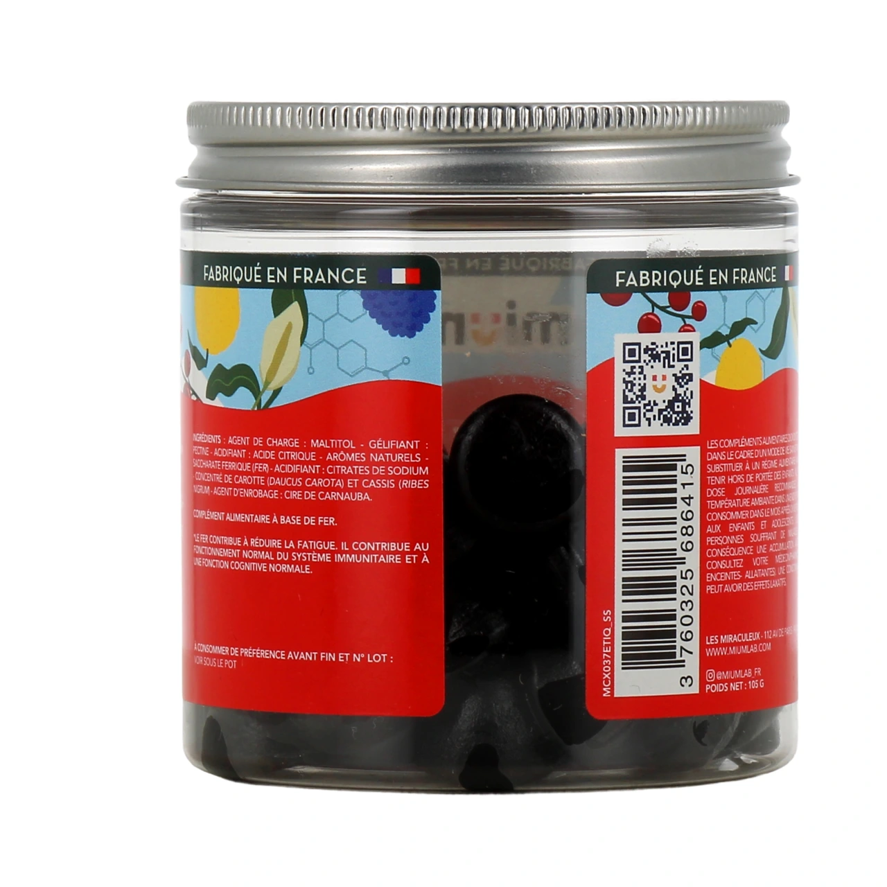 Mium Lab Fer Gummies sans sucres - Vue 3