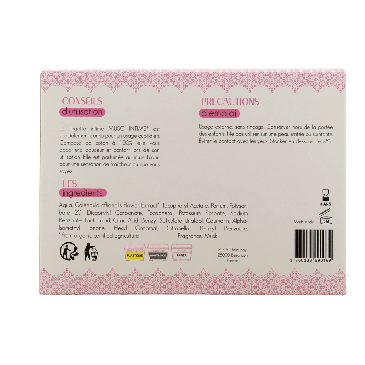 Musc Intime Lingettes - Vue 8