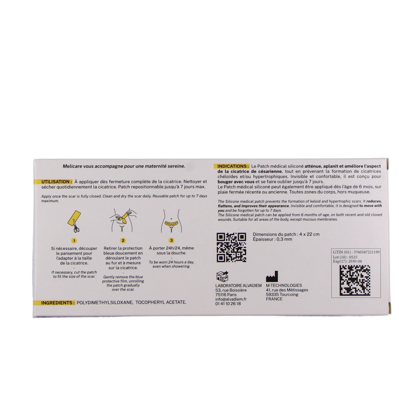 Melicare Patch Médical Siliconé - Vue 3